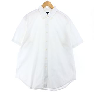 ラルフローレン(Ralph Lauren)の古着 ラルフローレン Ralph Lauren CLASSIC FIT シアサッカー 半袖 ボタンダウンシャツ メンズXL /eaa441011(シャツ)