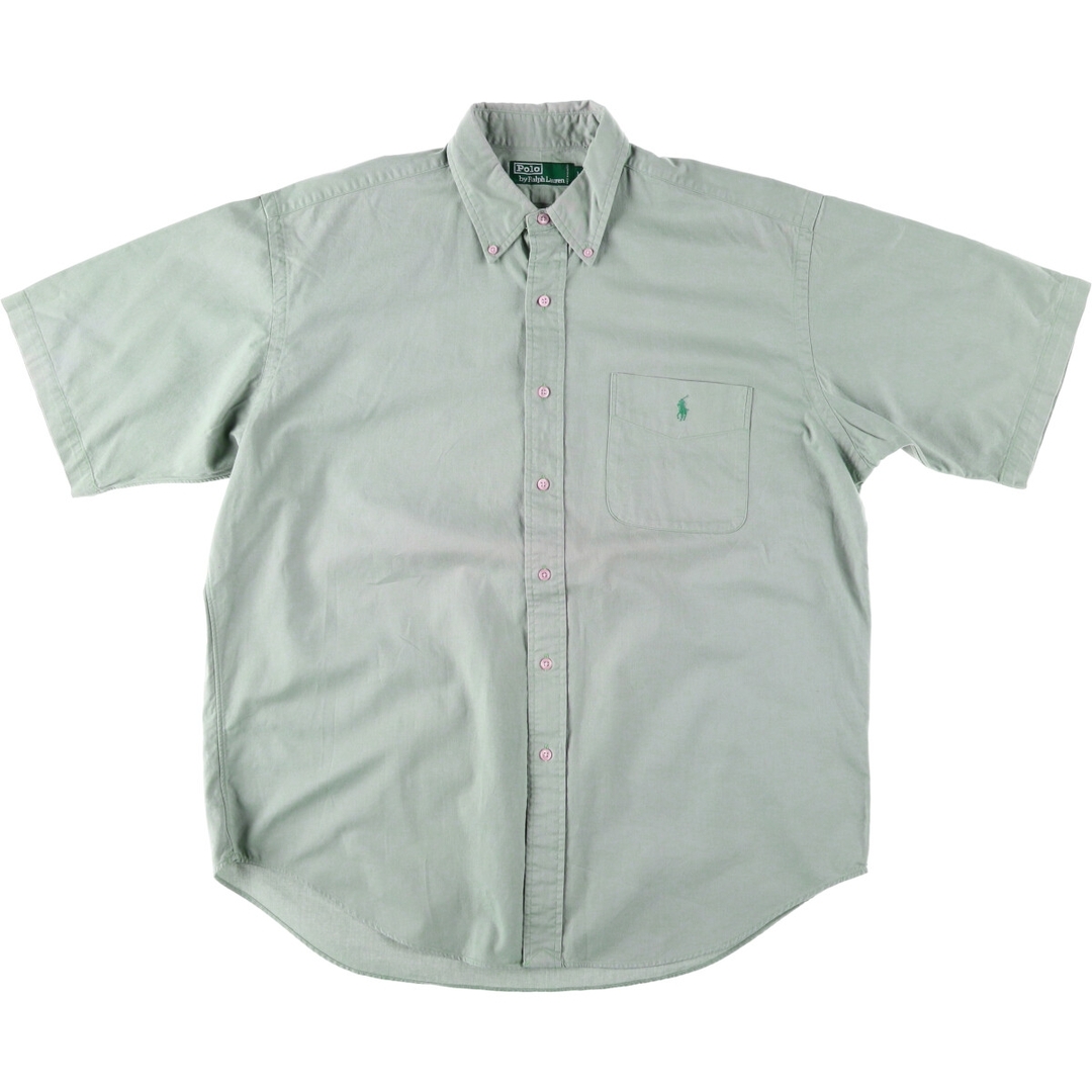 Ralph Lauren(ラルフローレン)の古着 ラルフローレン Ralph Lauren POLO by Ralph Lauren 半袖 ボタンダウンシャツ メンズL /eaa441286 メンズのトップス(シャツ)の商品写真