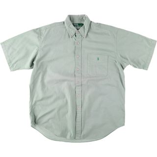 ラルフローレン(Ralph Lauren)の古着 ラルフローレン Ralph Lauren POLO by Ralph Lauren 半袖 ボタンダウンシャツ メンズL /eaa441286(シャツ)