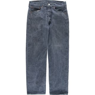 リーバイス(Levi's)の古着 リーバイス Levi's 501 先染め ブラックデニム ストレートデニムパンツ メンズw32  /eaa444979(デニム/ジーンズ)