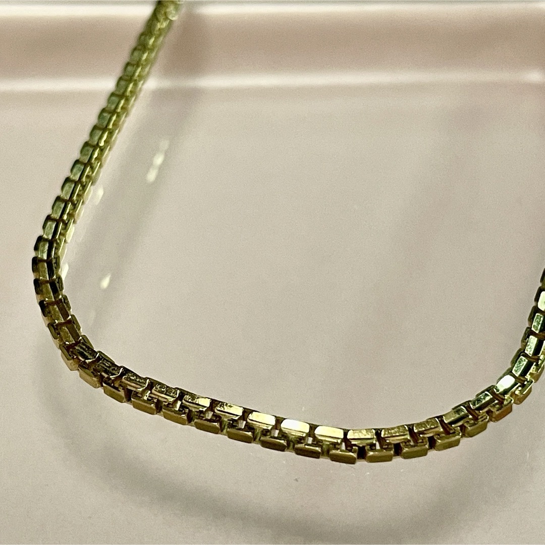 K18 ベネチアンネックレス 45㎝ 13g 幅約2.2㎜ メンズのアクセサリー(ネックレス)の商品写真