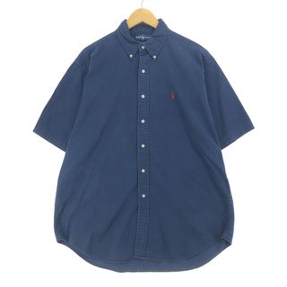 ラルフローレン(Ralph Lauren)の古着 ラルフローレン Ralph Lauren 半袖 ボタンダウンシャツ メンズL /eaa441012(シャツ)