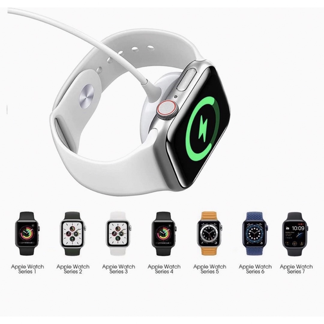 Apple Watch  充電器　充電ケーブル　新品　早期発送 スマホ/家電/カメラのスマートフォン/携帯電話(バッテリー/充電器)の商品写真