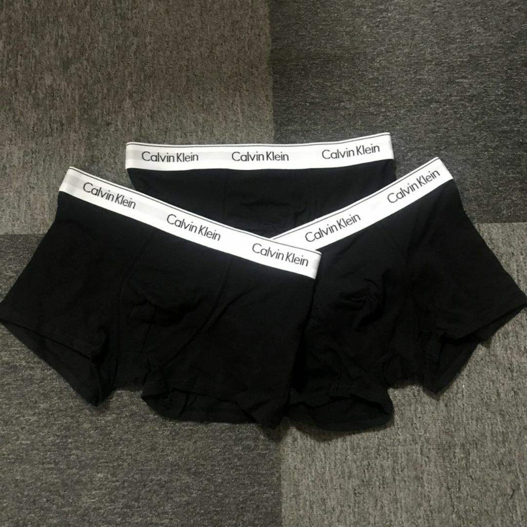 ck Calvin Klein(シーケーカルバンクライン)のカルバンクライン　ボクサーパンツセット　XL　黒3点セット メンズのアンダーウェア(ボクサーパンツ)の商品写真