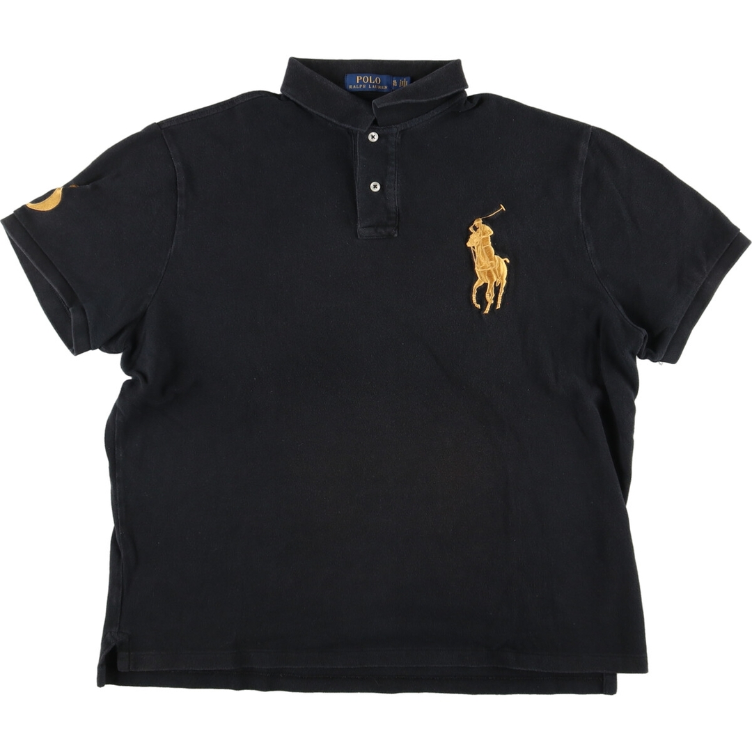 Ralph Lauren(ラルフローレン)の古着 ラルフローレン POLO RALPH LAUREN CUSTOM SLIM FIT ビッグポニー 半袖 ポロシャツ メンズXL /eaa444848 メンズのトップス(ポロシャツ)の商品写真