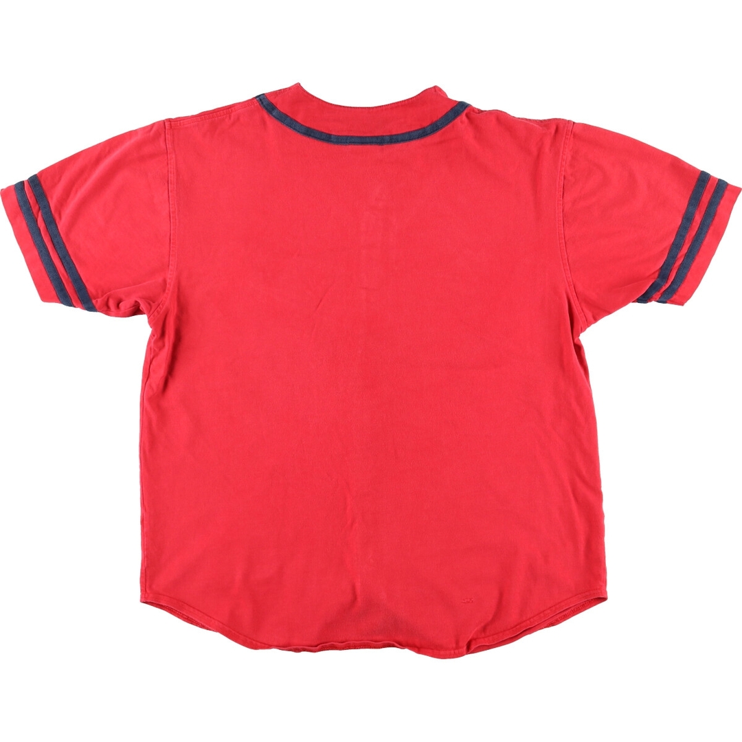 古着 00年代 THE DISNEY STORE MICKEY MOUSE ミッキーマウス ゲームシャツ ベースボールシャツ メンズL /eaa445663 メンズのトップス(シャツ)の商品写真