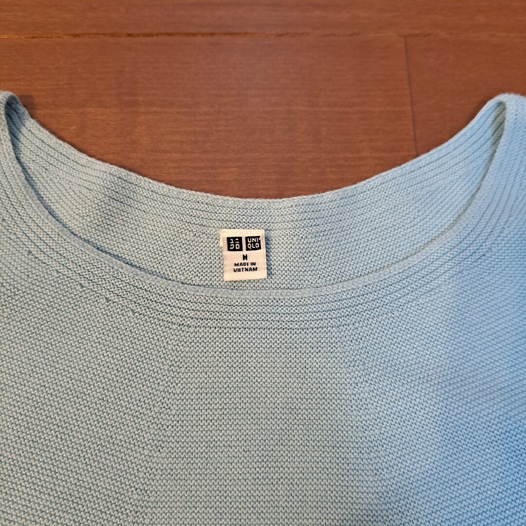 UNIQLO(ユニクロ)のぴよ様専用ユニクロ3DコットンセーターM レディースのトップス(ニット/セーター)の商品写真