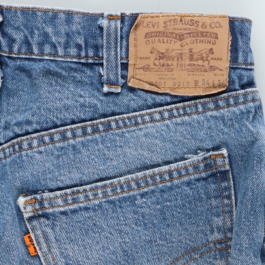 Levi's(リーバイス)の古着 80年代 リーバイス Levi's 20505-0217 テーパードデニムパンツ USA製 W34 L34 メンズw32 ヴィンテージ /eaa440685 メンズのパンツ(デニム/ジーンズ)の商品写真