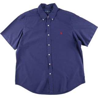 ラルフローレン(Ralph Lauren)の古着 ラルフローレン Ralph Lauren 半袖 ボタンダウンシャツ メンズXL /eaa441281(シャツ)