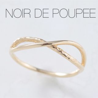 ノワールドプーペ(NOIR DE POUPEE)の■現行品■【NOIR DE POUPEE】K10 frais 交差ゴールドリング(リング(指輪))