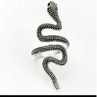 2561 蛇 リング 指輪 シルバー スネーク メンズ レディース 爬虫類蛇(リング(指輪))
