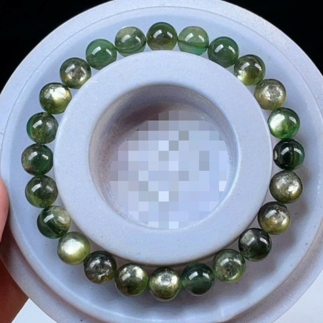 グリーンマイカブレスレット レディースのアクセサリー(ブレスレット/バングル)の商品写真