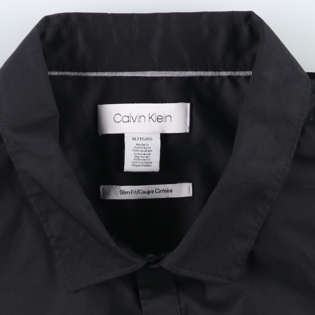 Calvin Klein(カルバンクライン)の古着 カルバンクライン Calvin klein Slim Fit/eaa446209 メンズのトップス(シャツ)の商品写真