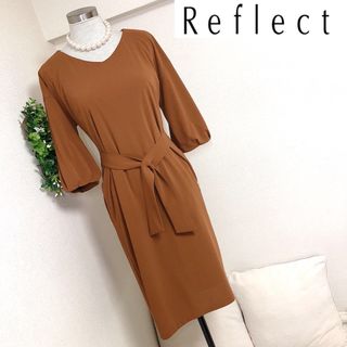 ReFLEcT - リフレクトのサッシュベルト付美シルエットワンピース7号S