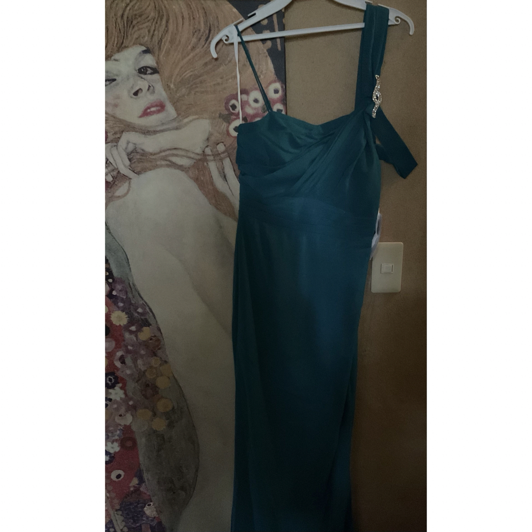 TADASHI SHOJI(タダシショウジ)の新品 USAロングドレス HR TEAL BLUE S レディースのワンピース(ロングワンピース/マキシワンピース)の商品写真