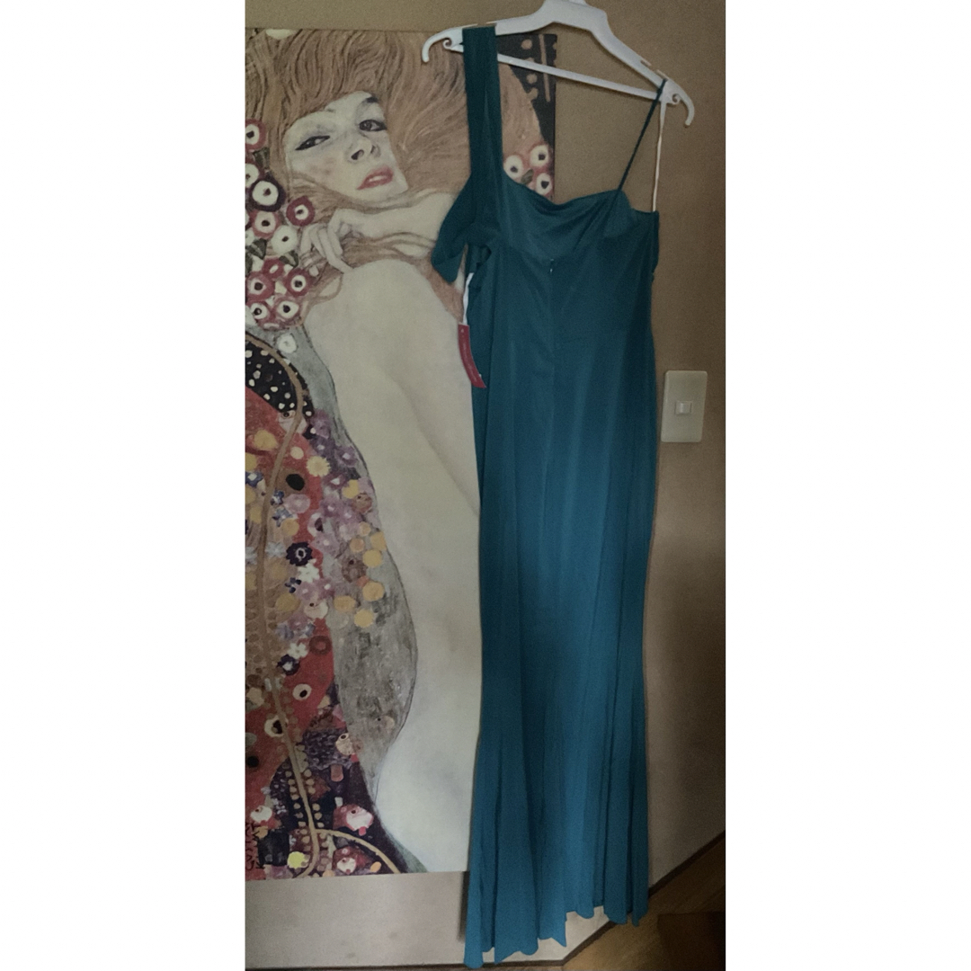 TADASHI SHOJI(タダシショウジ)の新品 USAロングドレス HR TEAL BLUE S レディースのワンピース(ロングワンピース/マキシワンピース)の商品写真