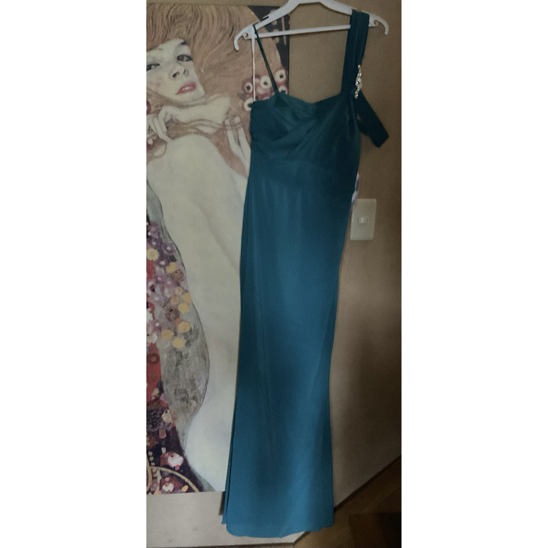 TADASHI SHOJI(タダシショウジ)の新品 USAロングドレス HR TEAL BLUE S レディースのワンピース(ロングワンピース/マキシワンピース)の商品写真