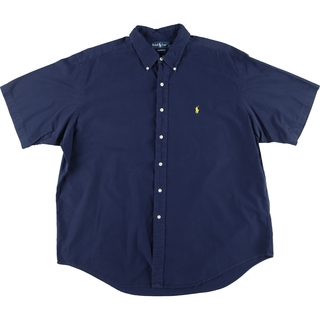 ラルフローレン(Ralph Lauren)の古着 ラルフローレン Ralph Lauren CLASSIC FIT 半袖 ボタンダウンシャツ メンズXXL /eaa441278(シャツ)