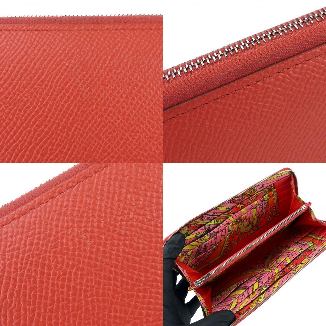 Hermes(エルメス)の【中古】 エルメス 長財布 アザップロングシルクイン ヴォーエプソン ピンク系 シルバー金具 □R刻印 レディース 女性 HERMES レディースのファッション小物(財布)の商品写真