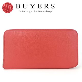 エルメス(Hermes)の【中古】 エルメス 長財布 アザップロングシルクイン ヴォーエプソン ピンク系 シルバー金具 □R刻印 レディース 女性 HERMES(財布)