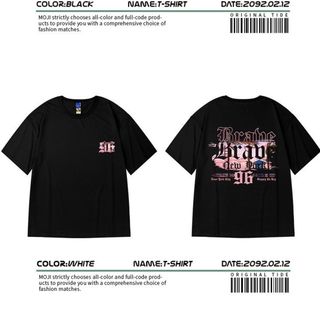 【即購入可】ストリート 半袖 韓国 黒 メンズ ロック XL ビッグシルエット(Tシャツ/カットソー(半袖/袖なし))