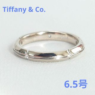 ティファニー(Tiffany & Co.)の【美品】TIFFANYティファニー K18WG ストリーメリカ リング 6.5号(リング(指輪))