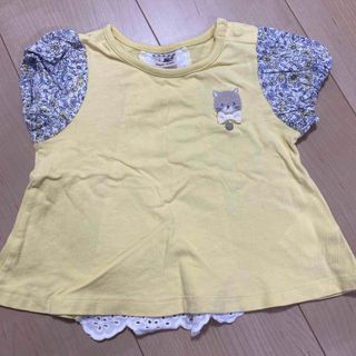 プティマイン(petit main)のプティマイン☆80☆女の子☆中古☆Tシャツ(Ｔシャツ)