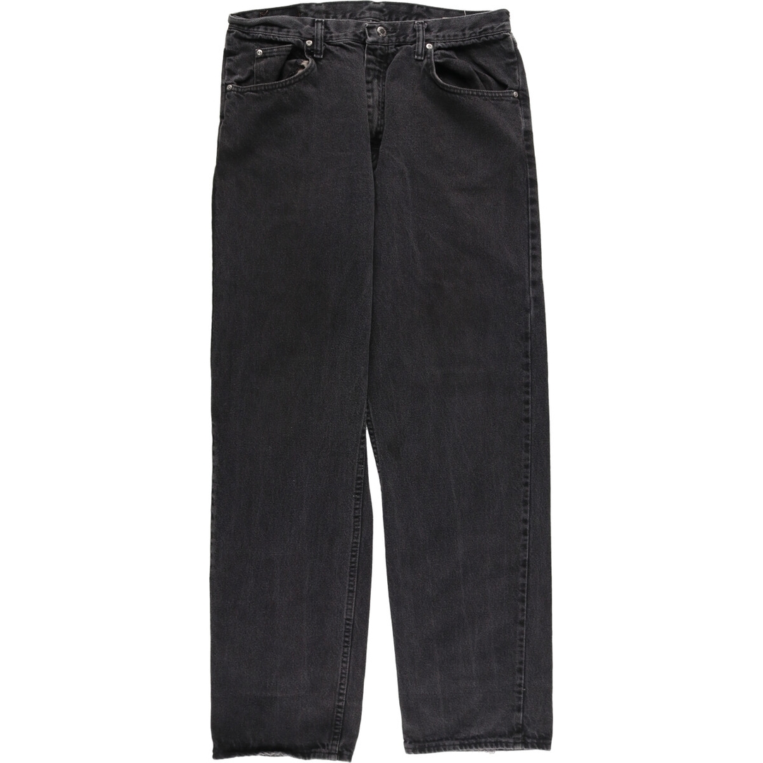 Wrangler(ラングラー)の古着 ラングラー Wrangler RELAXED FIT ブラックデニム ストレートデニムパンツ メンズw35 /eaa426528 メンズのパンツ(デニム/ジーンズ)の商品写真