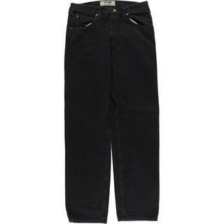 ラングラー(Wrangler)の古着 ラングラー Wrangler ブラックデニム ストレートデニムパンツ メンズw32 /eaa426529(デニム/ジーンズ)