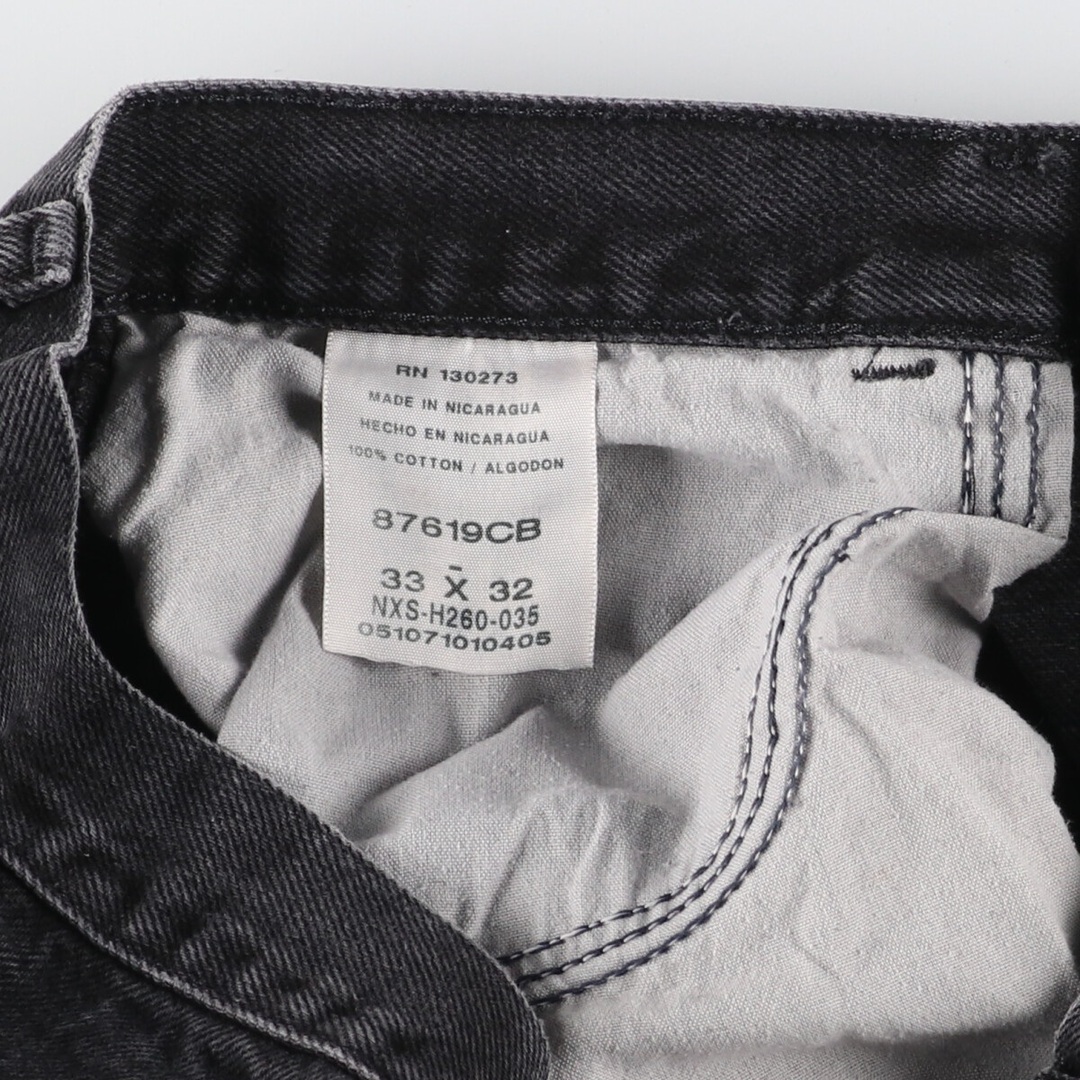 古着 RUSTLER ブラックデニム ストレートデニムパンツ メンズw31 /eaa426545 メンズのパンツ(デニム/ジーンズ)の商品写真