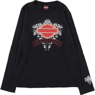 ハーレーダビッドソン(Harley Davidson)の古着 ハーレーダビッドソン Harley-Davidson ロングTシャツ ロンT レディースM /eaa440665(Tシャツ(長袖/七分))