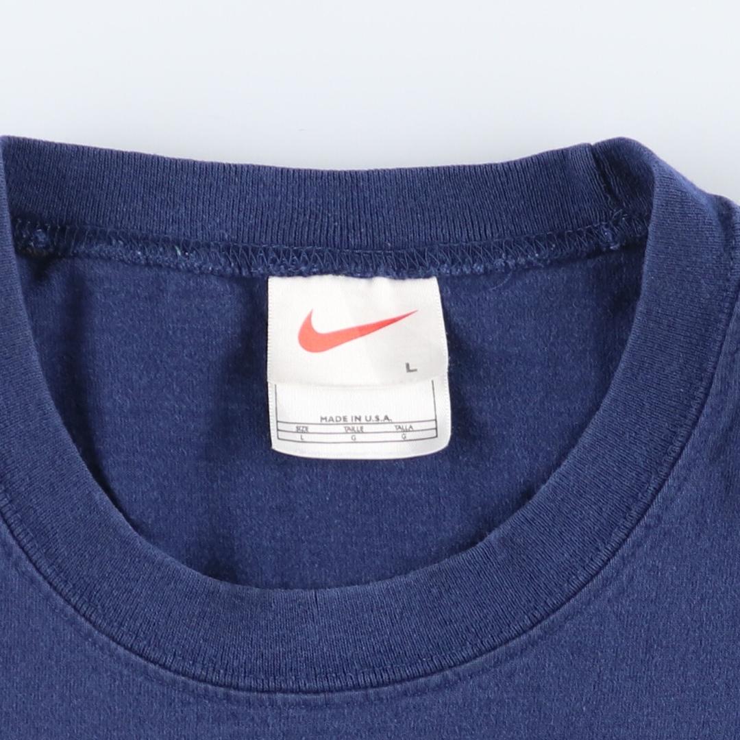 NIKE(ナイキ)の古着 90年代 ナイキ NIKE BASKETBALL ノースリーブ スポーツTシャツ USA製 メンズL ヴィンテージ /eaa441749 メンズのトップス(Tシャツ/カットソー(半袖/袖なし))の商品写真