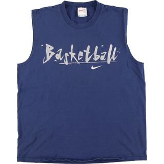 ナイキ(NIKE)の古着 90年代 ナイキ NIKE BASKETBALL ノースリーブ スポーツTシャツ USA製 メンズL ヴィンテージ /eaa441749(Tシャツ/カットソー(半袖/袖なし))