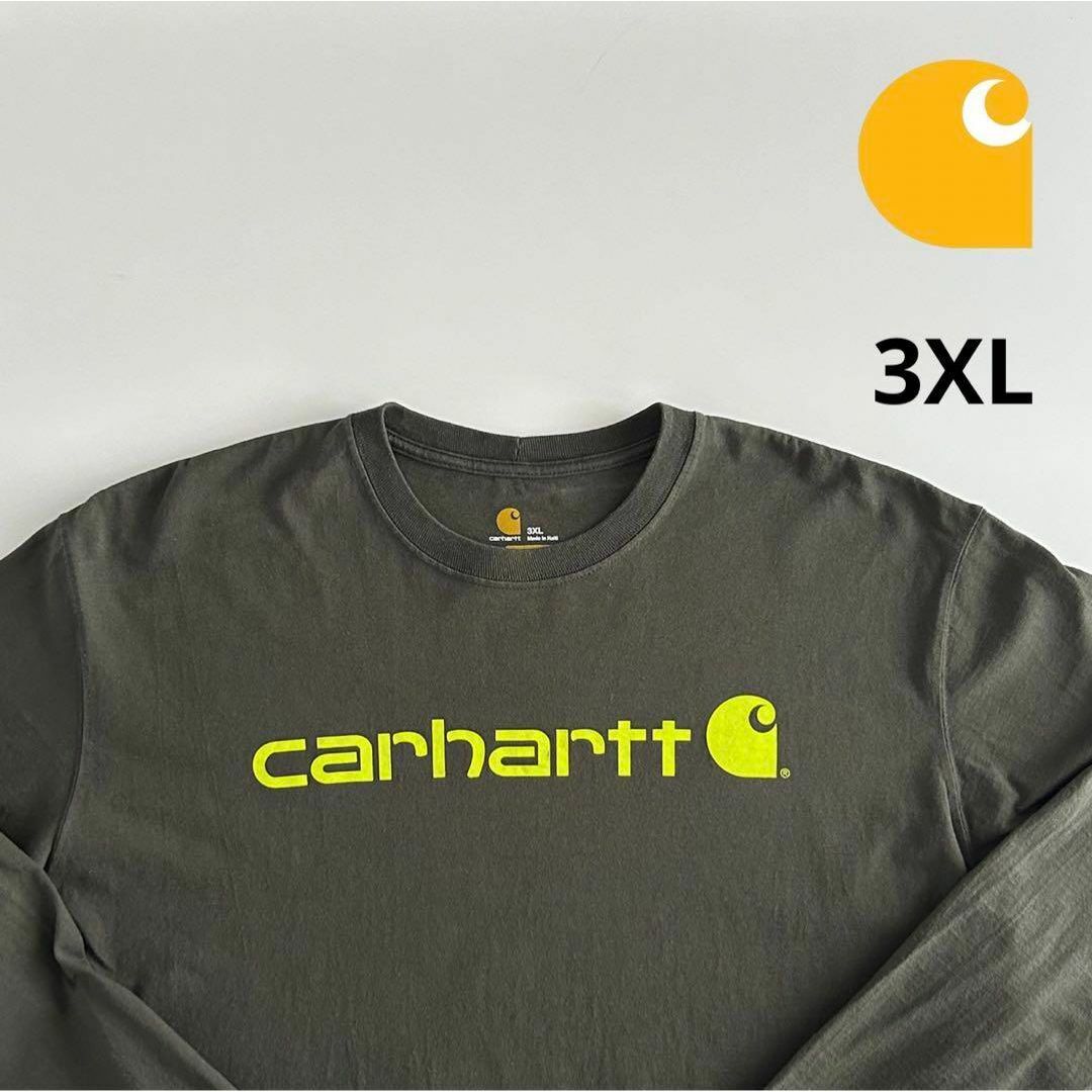 carhartt(カーハート)のCARHARTT カーハート ロンT ロングTシャツ 3XL ダークグレー メンズのトップス(Tシャツ/カットソー(七分/長袖))の商品写真