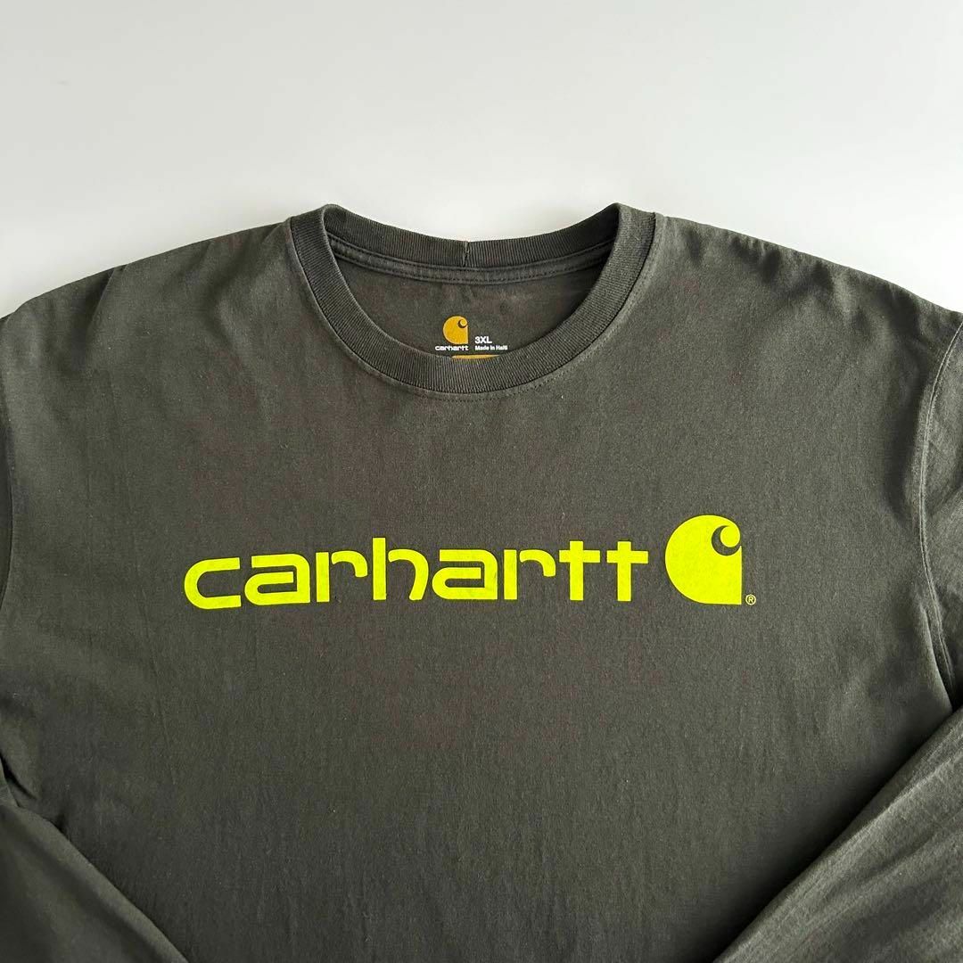 carhartt(カーハート)のCARHARTT カーハート ロンT ロングTシャツ 3XL ダークグレー メンズのトップス(Tシャツ/カットソー(七分/長袖))の商品写真