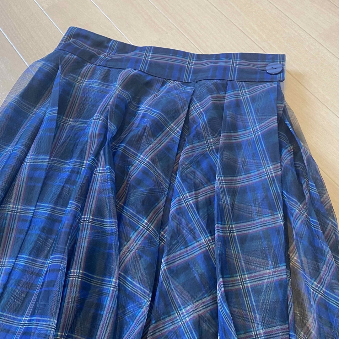 ABITOKYO(アビトーキョー)のABITOKYO 変形 チェックチュールスカート サイズ1 レディースのスカート(ロングスカート)の商品写真