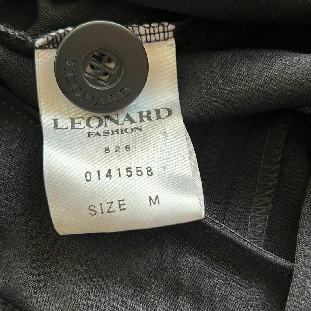 LEONARD(レオナール)のレオナール カンカン素材 テーラードジャケット 薄手 Mサイズ ブラック レディースのジャケット/アウター(テーラードジャケット)の商品写真