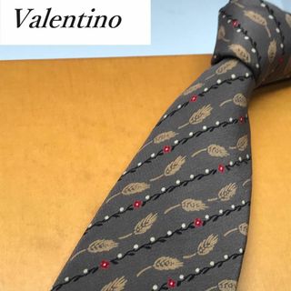 ヴァレンティノ(VALENTINO)の★ヴァレンティノ★ ブランド ネクタイ シルク イタリア製 茶系(ネクタイ)