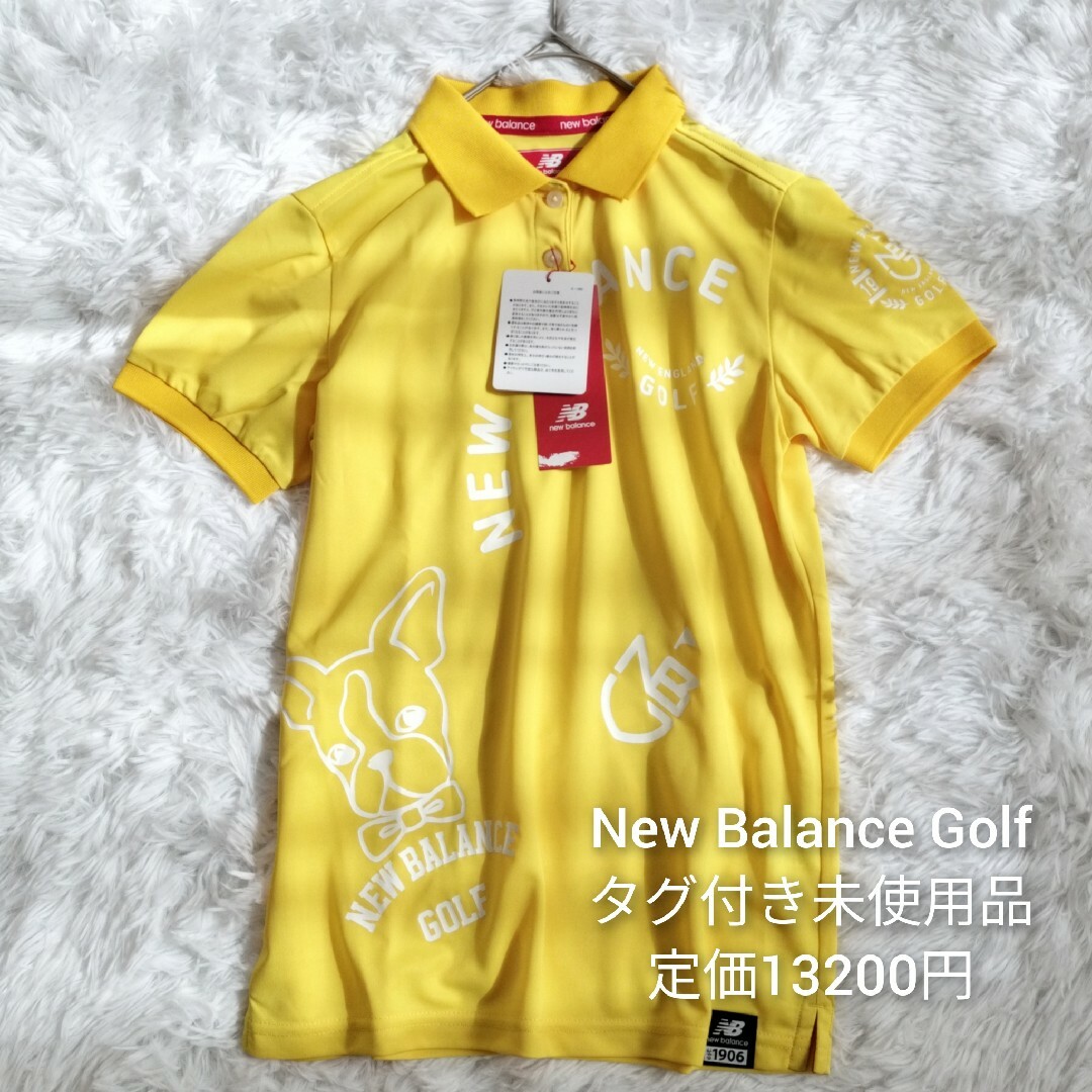 new balance golf(ニューバランスゴルフ)のタグ付未使用 ニューバランスゴルフ 半袖ポロシャツ ボストンテリア 0 レディースのトップス(シャツ/ブラウス(半袖/袖なし))の商品写真