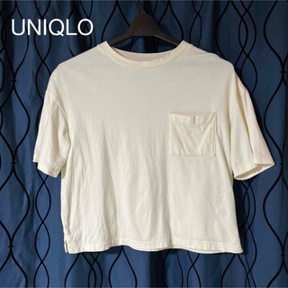ユニクロ(UNIQLO)のUNIQLO 胸ポケット付きTシャツ オフホワイト(Tシャツ(半袖/袖なし))