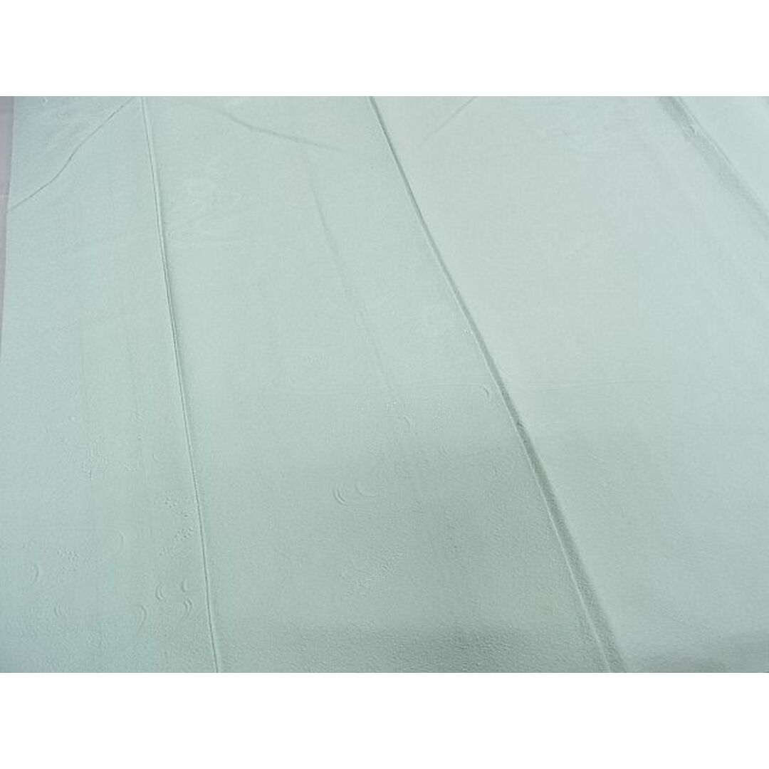 平和屋1■上質な色無地　流水楽器地紋　白緑色　逸品　CAAC4324ch レディースの水着/浴衣(着物)の商品写真