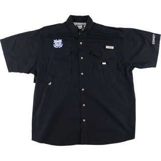 コロンビア(Columbia)の古着 00年代 コロンビア Columbia PFG USCG アメリカ沿岸警備隊 半袖 フィッシングシャツ メンズXL /eaa441211(シャツ)