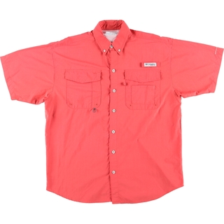 コロンビア(Columbia)の古着 コロンビア Columbia PFG OMNI-SHADE ボタンダウン 半袖 フィッシングシャツ メンズS /eaa441212(シャツ)