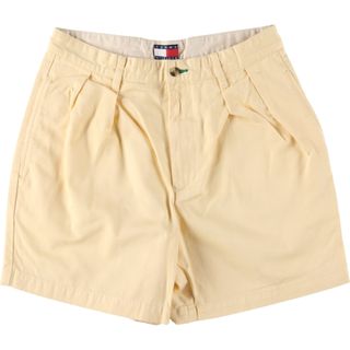 TOMMY HILFIGER - 古着 トミーヒルフィガー TOMMY HILFIGER ツータック チノショーツ ショートパンツ メンズw29 /eaa440379