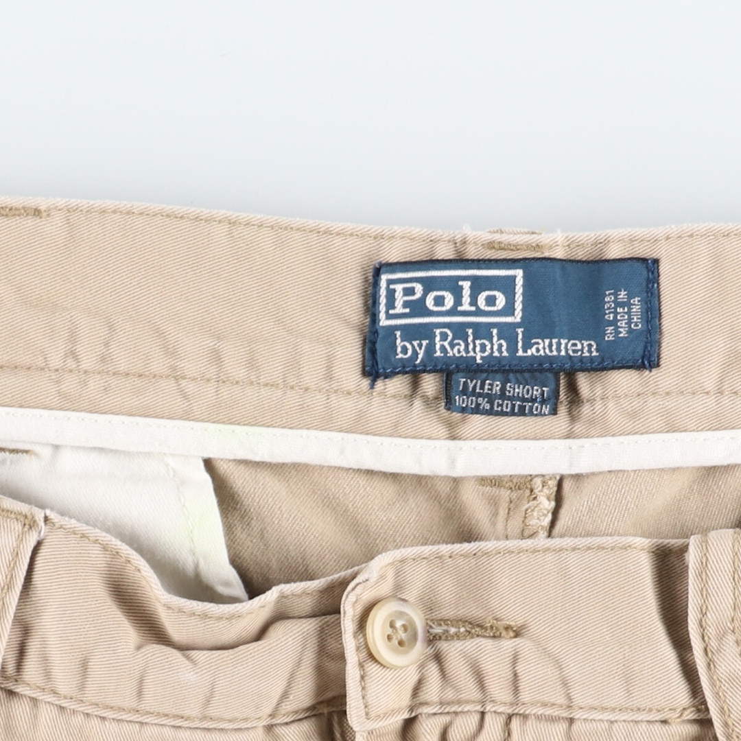 Ralph Lauren(ラルフローレン)の古着 ラルフローレン Ralph Lauren POLO by Ralph Lauren ツータック チノショーツ ショートパンツ メンズw34 /eaa440395 メンズのパンツ(ショートパンツ)の商品写真