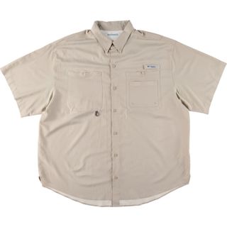 コロンビア(Columbia)の古着 コロンビア Columbia PFG OMNI-SHADE ボタンダウン 半袖 フィッシングシャツ メンズXL /eaa441215(シャツ)