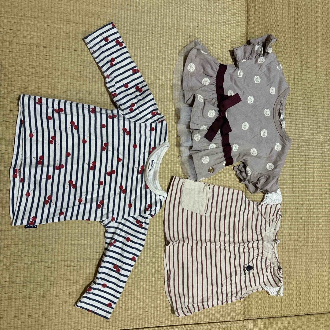 女の子服  90〜95㎝ セット２ キッズ/ベビー/マタニティのキッズ服女の子用(90cm~)(Tシャツ/カットソー)の商品写真