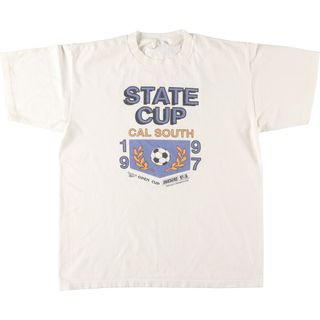 古着 90年代 スポーツプリントTシャツ メンズM ヴィンテージ /eaa441907(Tシャツ/カットソー(半袖/袖なし))