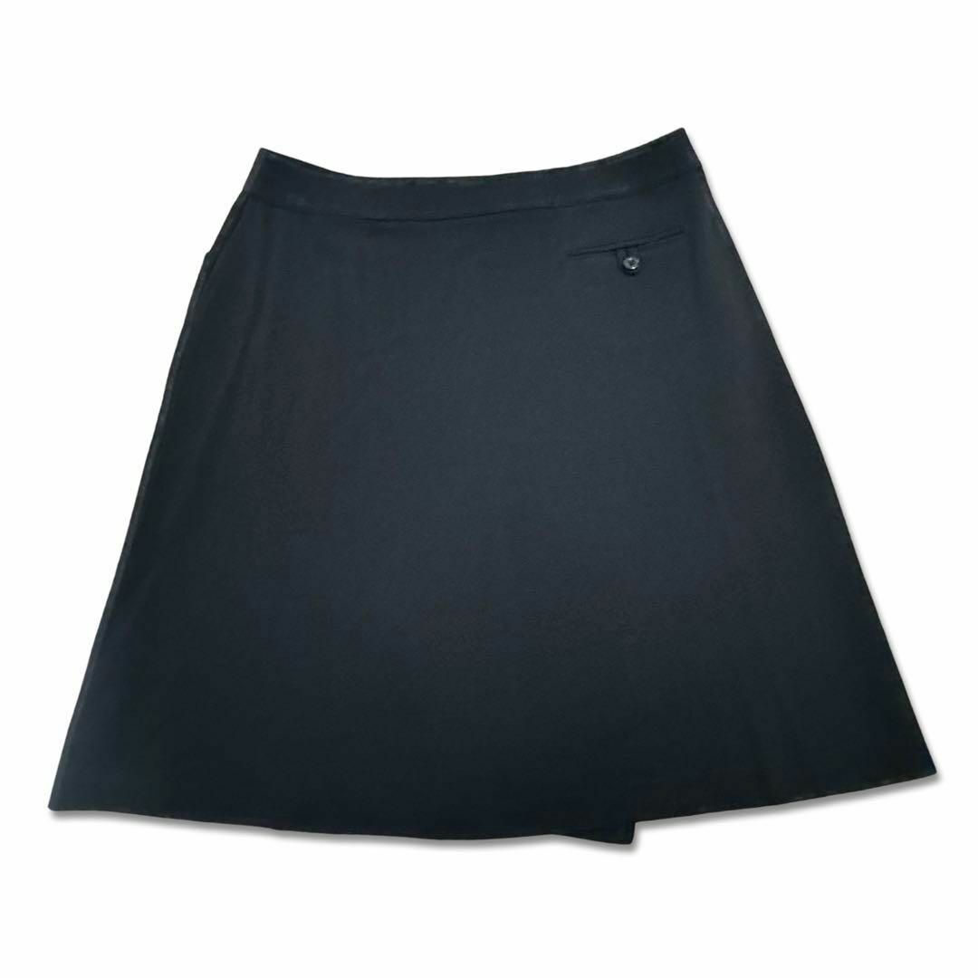 CHANEL(シャネル)のCHANEL シャネルロゴ ウール100% スカート 洋服 レディース ブラック レディースのスカート(ひざ丈スカート)の商品写真
