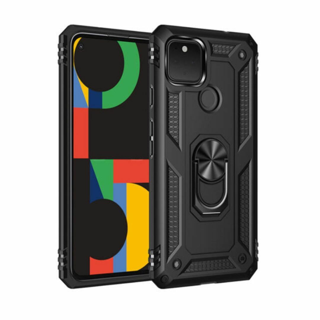 Google Pixel 4a ケース ブラック 耐衝撃 スマホ/家電/カメラのスマホアクセサリー(Androidケース)の商品写真